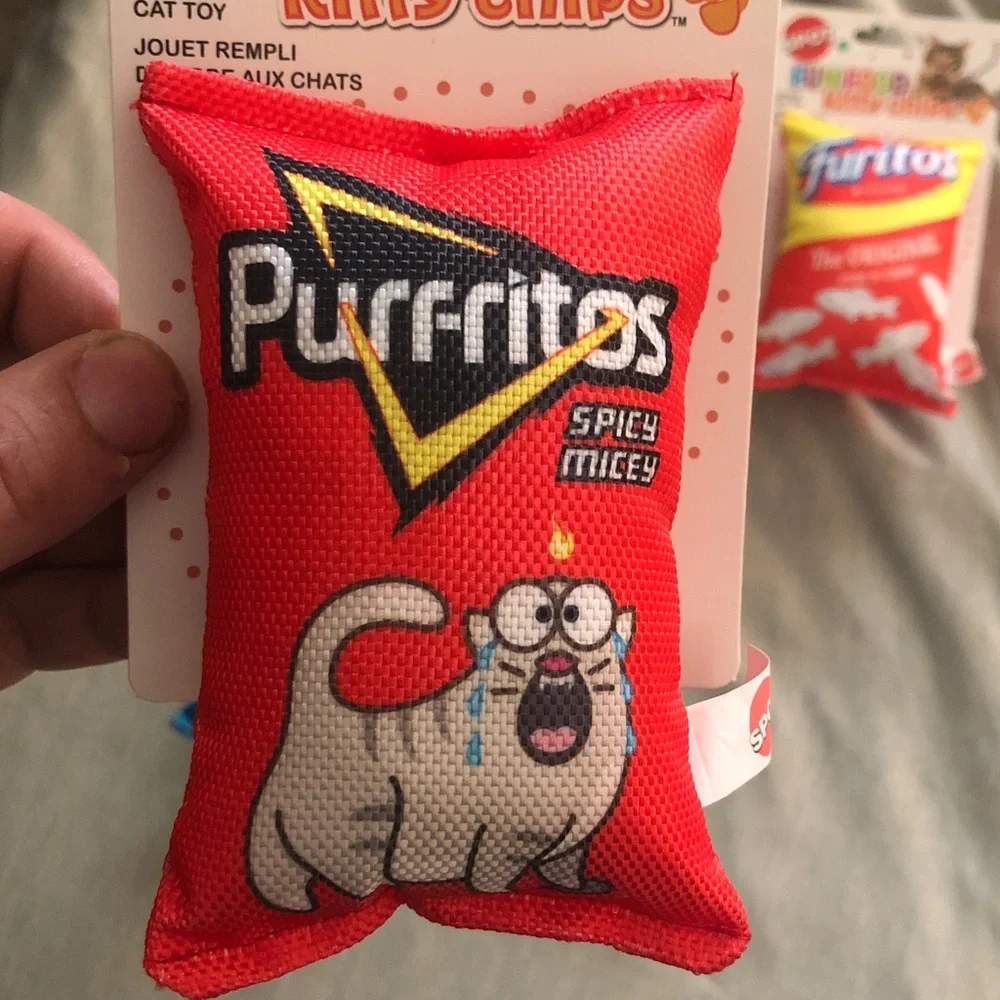 Fun Food Gimmick Cat Toys with Cat Nip